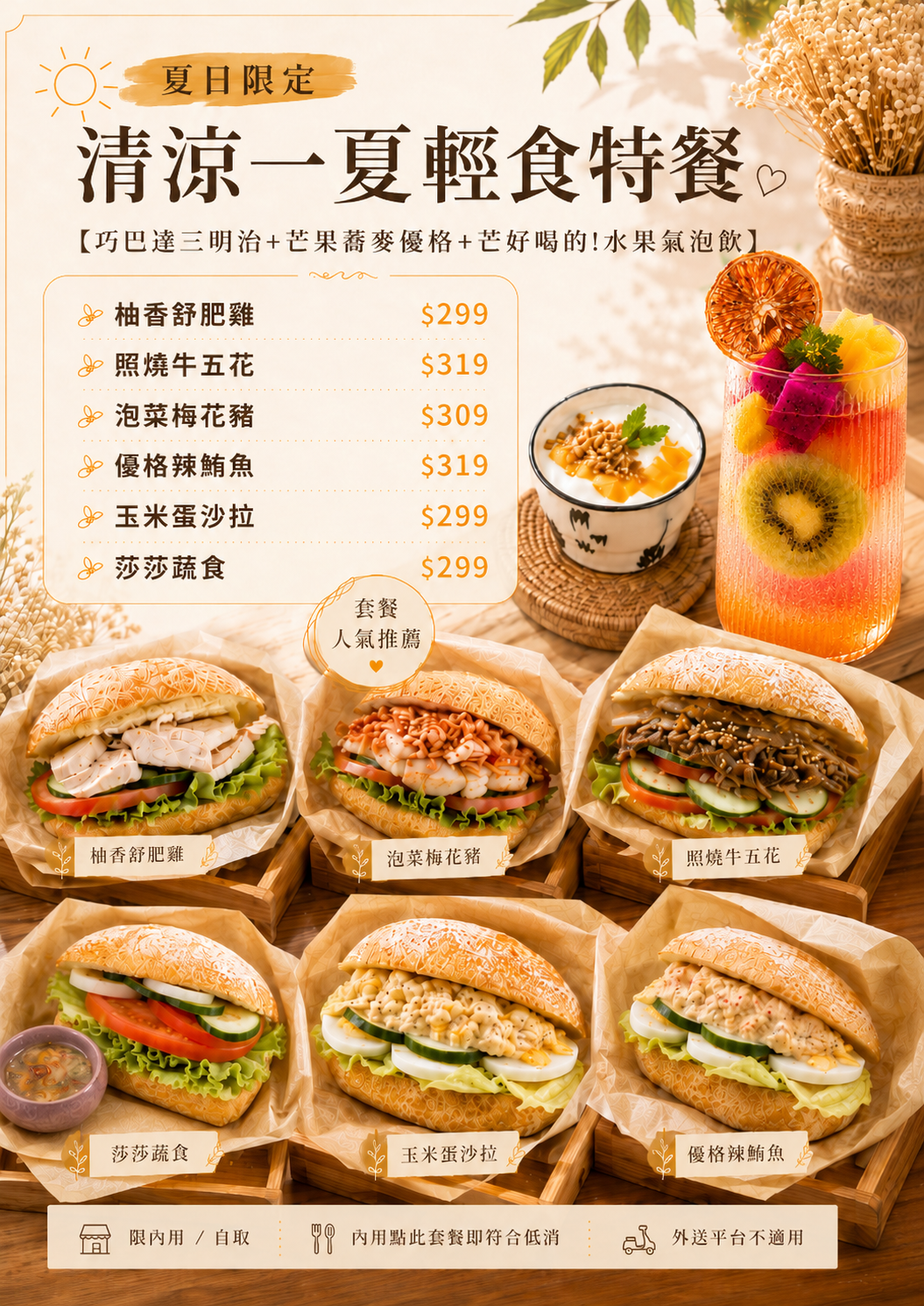 夏日限定 清涼一夏輕食特餐
